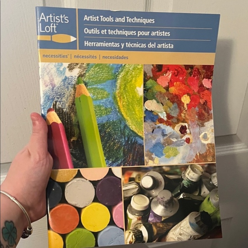 Artist's Loft Art Tools and Techniques Book with Colorful Cover